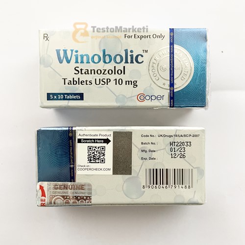 Cooper Pharma Winobolic 10 mg 100 Tablet 4 cooper pharma winstrol winobolic tablet