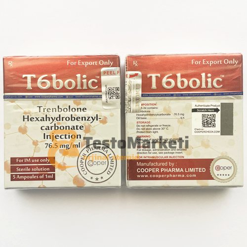 Cooper T6Bolic 76.5mg - Parabolan 10 Ampul 17 cooper pharma t6bolic parabolan ampul